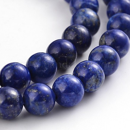 Natural Lapis Lazuli Round Bead Strands G-F231-02-6mm-1