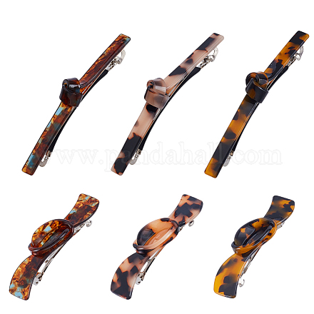 6 шт. 6 стиля заколки для волос с уксусной кислотой и железом PHAR-GA0001-02-1