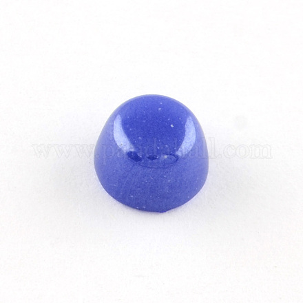 Pearlized Plated Opaque Glass Cabochons PORC-R099-21-1