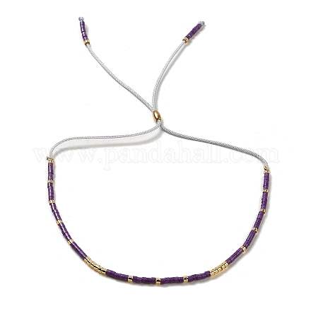 Bracelet coulissant en perles de verre JA6389-5-1