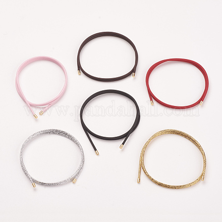 Braided Nylon Wrap Bracelets BJEW-K176-A-1