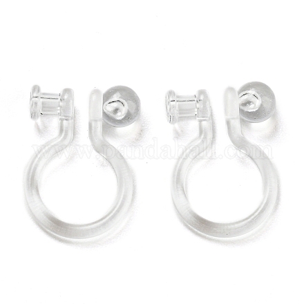 Resin Clip-on Earring Findings FIND-H046-12-1