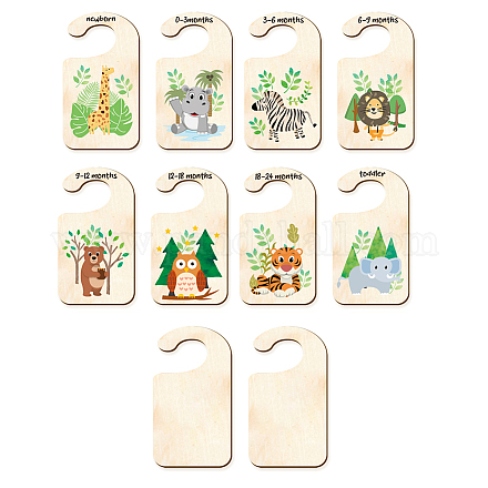 Деревянные разделители размеров детского шкафа AJEW-WH0353-002-1