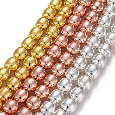 Chapelets de perles en hématite synthétique sans magnétiques G-O191-01-1