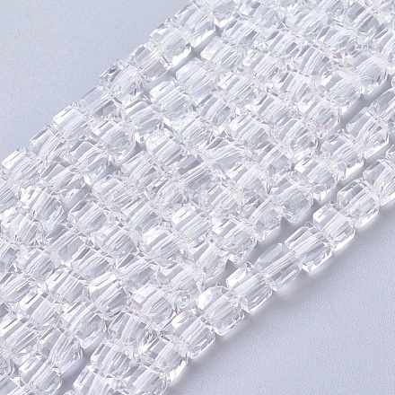 Chapelets de perles en verre X-GLAA-R041-4x4mm-24-1