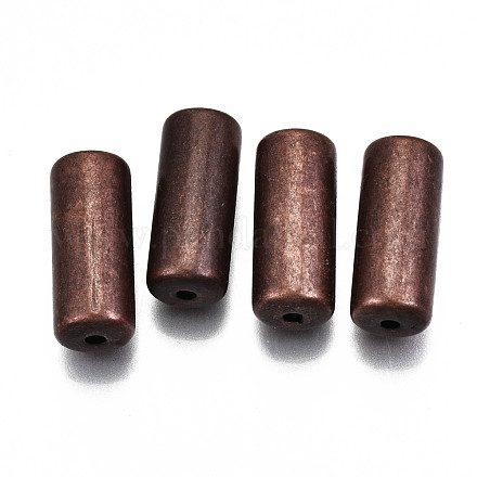 CCBプラスチックビーズ  コラム  赤銅鉱  24.5x10.5mm  穴：2.5mm  約245個/500g CCB-S160-173R-1