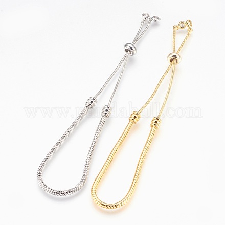 Adjustable Brass Bolo Bracelets BJEW-P218-05-1