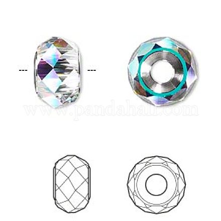 Austrian Crystal Rhinestone Beads 5948-14mm-001AB(U)-1
