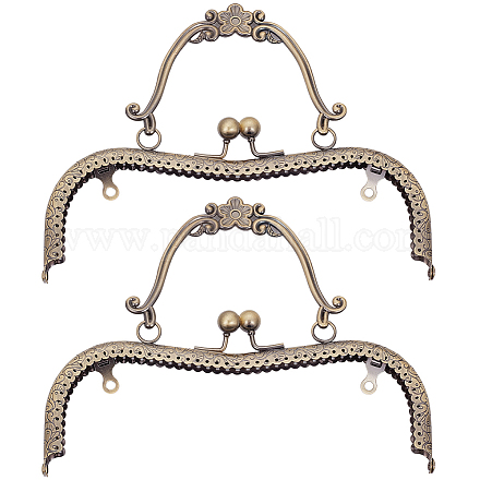 Ручка-рамка для кошелька с замком-поцелуем из железа&nbsp;AJEW-WH20004-33A-1