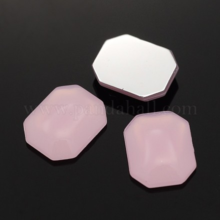 Faceted Rectangle Taiwan Acrylic Cabochons K62-8x10-H22-1