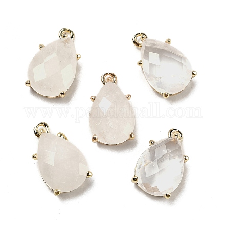 Ограненные подвески из натуральных кристаллов кварца G-M431-16G-04-1