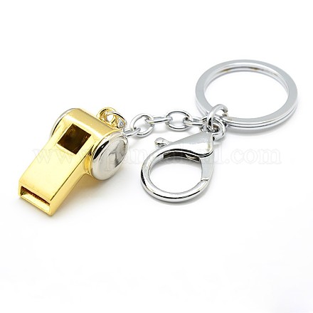 Porte-clés personnalisé en fer plaqué platine KEYC-A171-T02-1