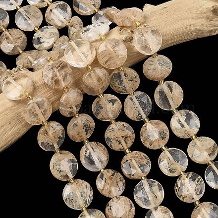 Кофе арбуз камень стеклянные бусы пряди&nbsp;G-A292-A04-01-1