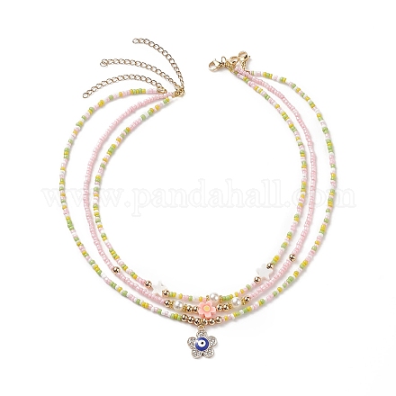 Ensemble de colliers en perles de coquillage NJEW-JN04125-1