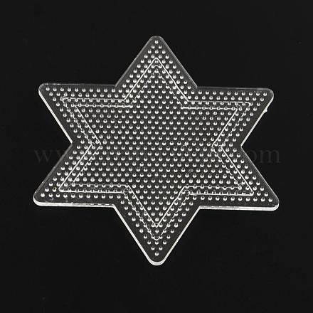 Sterne-Steckplatten für 3x2.5 mm Mini-Bügelperlen DIY-Q009-07-1