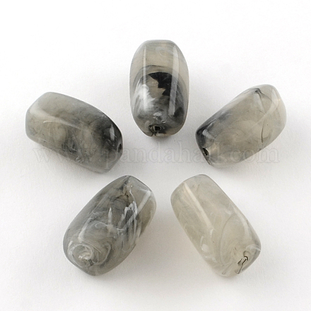 Column Imitation Gemstone Acrylic Beads OACR-R028C-14-1