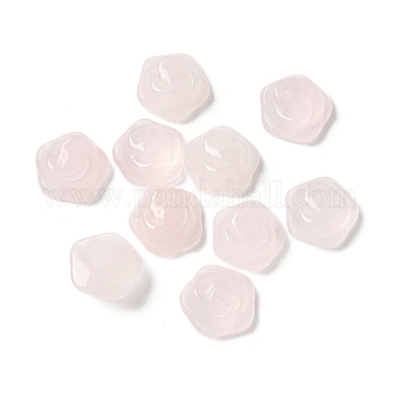 Натуральный розовый кварц резные кабошоны G-C185-01A-01-1