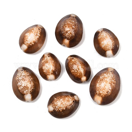 Овальные бусины с натуральной оболочкой&nbsp;BSHE-O007-44-1