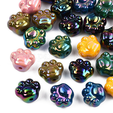 Perles acryliques plaquées OACR-N010-044-1