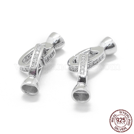 925 Sterling Silber Schlüsselverschlüsse X-STER-L055-065P-1