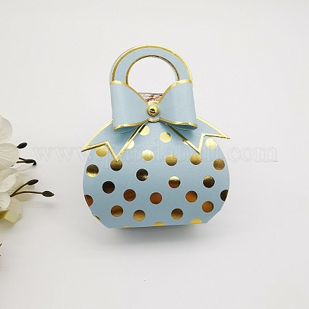 Sacs à main forme polka dot motif papier bonbons cadeaux plier des sacs BT-TAC0001-02A-1