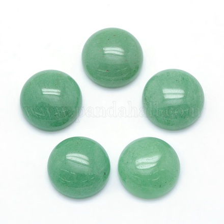 Cabochons naturales aventurina verde X-G-P393-R15-12mm-1