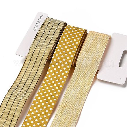 9 Yards 3 Styles Polyester Ribbon SRIB-A014-H05-1