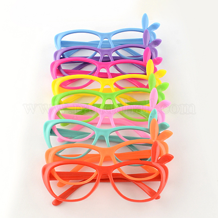 Atractivos marcos de gafas de plástico con orejas de conejo para niños. SG-R001-04-1