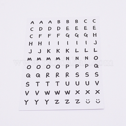 Autocollants alphabet ronds DIY-TAC0005-58E-1