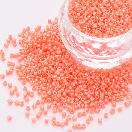 Perlas de cilindro de vidrio de color fluorescente SEED-S047-P-001-1
