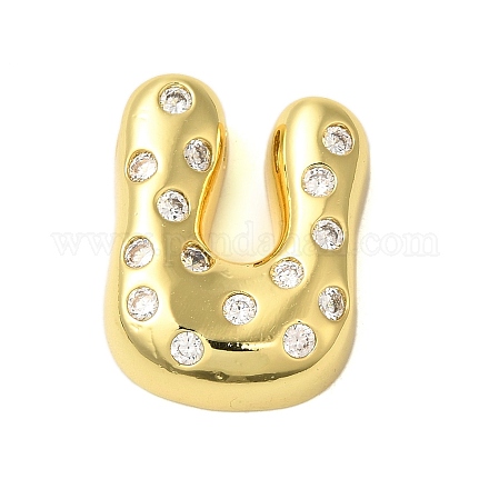 Покрытие стойки латунь микро паве прозрачные перданты из кубического циркония KK-C067-11G-U-1