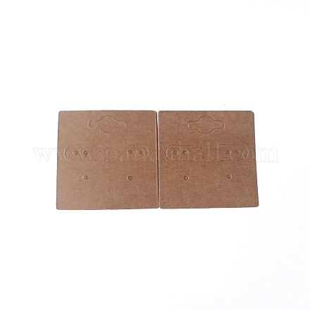 Картонных карт дисплей серьги CDIS-WH0020-04C-1