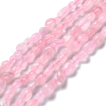 Chapelets de perles en quartz rose naturel G-P497-01A-04-1