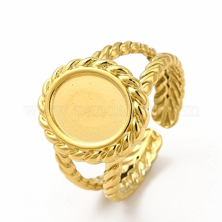 Ионное покрытие (IP) нержавеющая сталь 304 открытые манжеты кольца настройки RJEW-B027-27G-1