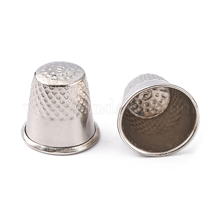 鉄縫いシンブル  指を保護すると強度を増加させるための  銀色のメッキ  19mm TOOL-WH0015-02S-1