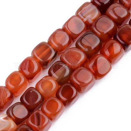 Chapelets de perles en cornaline naturelle G-S359-134A-1
