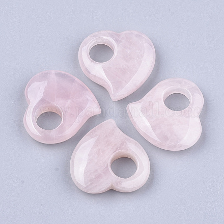 Colgantes naturales de cuarzo rosa G-S349-13-1
