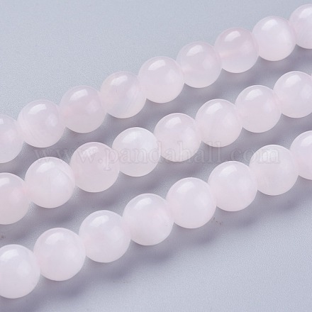 Natural Pink Calcite Beads Strands G-F687-02AB-1
