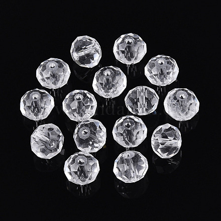 Выпечка расписные прозрачные стеклянные бусины X1-GLAA-N011-10mm-02-1