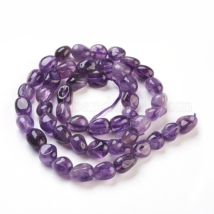Natural Amethyst Beads Strands G-F575-01B-1