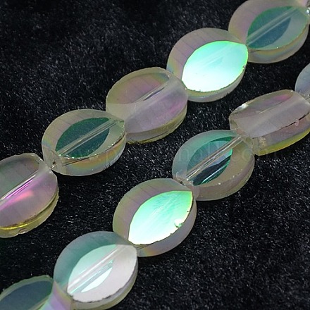 Electroplate Glass Beads Strands EGLA-F011-A05-1