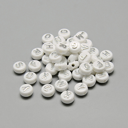 Perline acrilico placcato X-SACR-S297-10-1