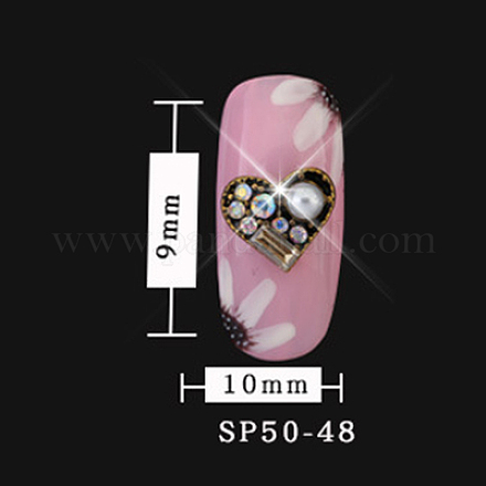 Cabochons Diamante de imitación de la aleación MRMJ-T010-161H-1