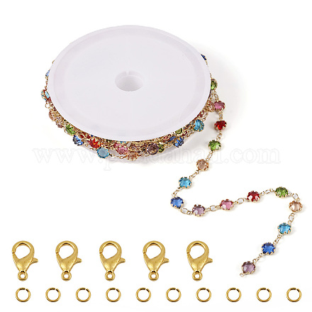Kit de fabricación de collar de pulsera de cadena de diy DIY-TA0006-08-1