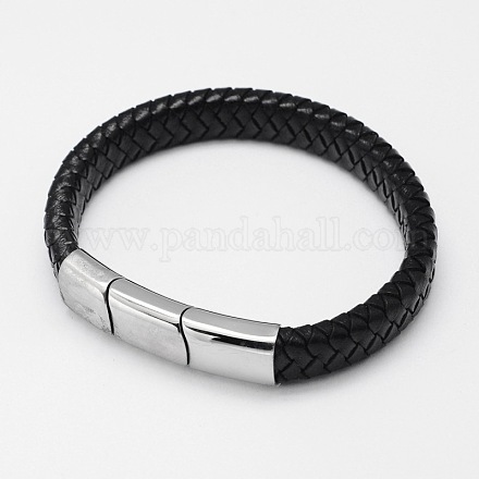 Braided Leather Cord Bracelets BJEW-I200-10-1