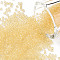 (Repacking Service Available) Glass Seed Beads, Transparent, Round, Pale Gooldenrod, 12/0, 2mm, Hole: 1mm, about 12G/bag