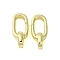 Brass Spring Gate Rings, Oval, Golden, 19x8x6.5mm, Hole: 4mm