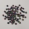 5 Bags Opaque Acrylic Beads, Rectangle with Letter, Black, 8.5x7.5x4mm, Hole: 1.6mm, 100pcs/bag