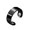 Alloy Cuff Rings, Blood Sugar Control Rings, Black, Inner Diameter: 15~20mm