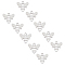 UNICRAFTALE 20pcs Bee Charms 304 Stainless Steel Pendants Flat Smooth Pendant 1.5mm Small Hole Charm for DIY Necklaces Jewelry Making Accessory Stainless Steel Color